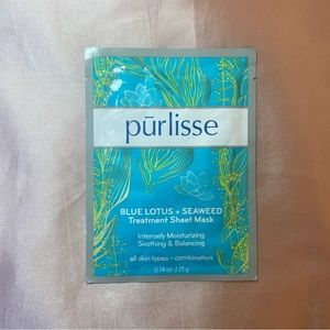 7/$33 Pūrlisse Blue Lotus + Seaweed Treatment sheet mask